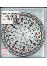 精製八卦二十四山透明板(12cm)