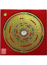 日星堂羅盤7寸2分(新版三合金面)(波麗)電木附水平