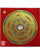 日星堂羅盤7寸2分(新版三合金面)(波麗)電木附水平